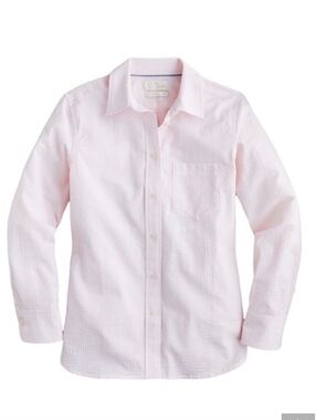 Striped Pink Classic Seersucker Bottom Down